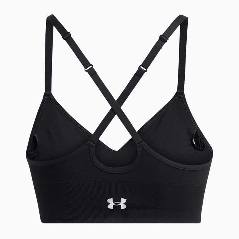 Biustonosz treningowy Under Armour Vanish Seamless Low black/white 5