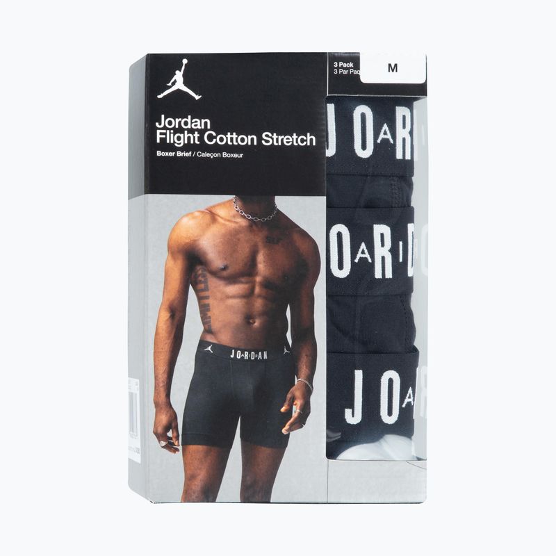 Bokserki męskie  Jordan JHM Flight Cotton Core 3 pary black 5