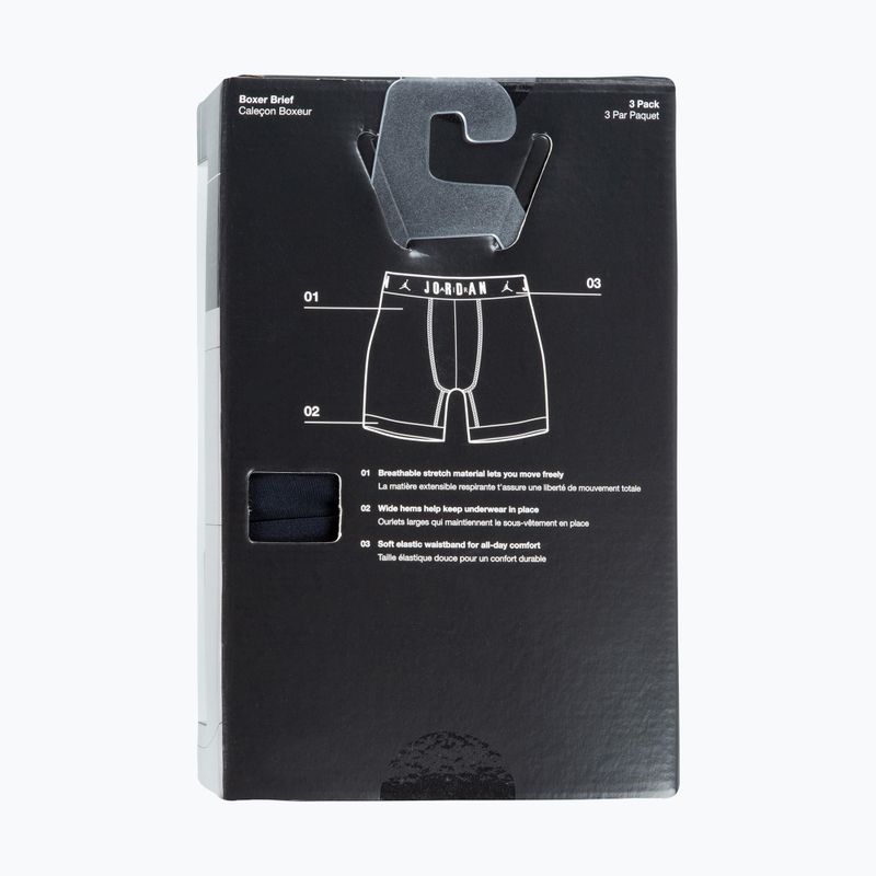 Bokserki męskie  Jordan JHM Flight Cotton Core 3 pary black 6