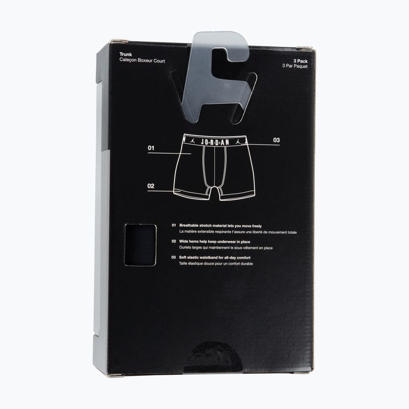 Bokserki męskie Nike Jordan JHM Flight Cotton Trunk 3 pary black 7