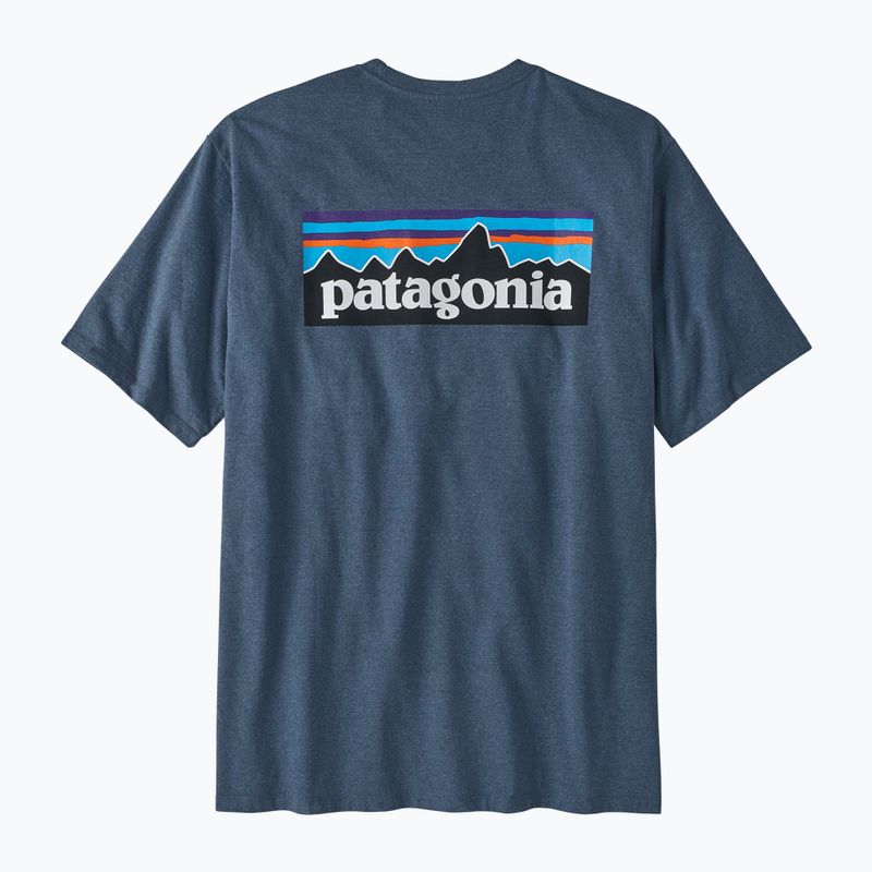 Koszulka męska Patagonia P-6 Logo Responsibili-Tee utility blue 4