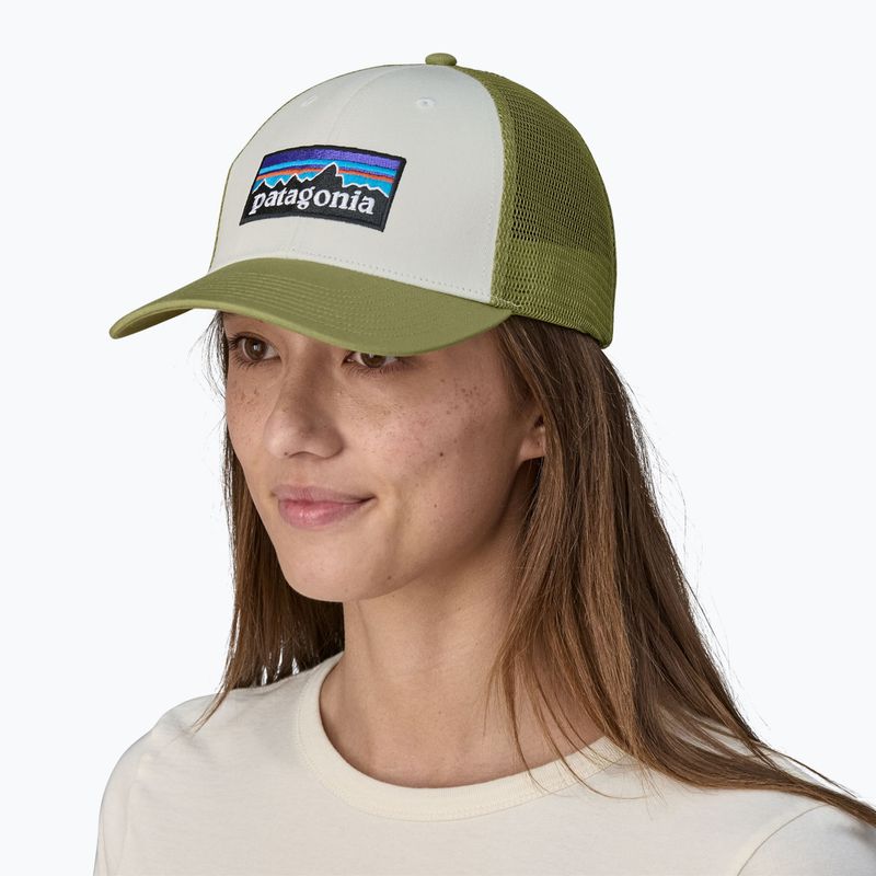 Czapka z daszkiem Patagonia P-6 Logo LoPro Trucker white/buckhorn green 3