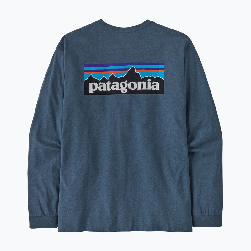 Longsleeve męski Patagonia P-6 Logo Responsibili utility blue 2