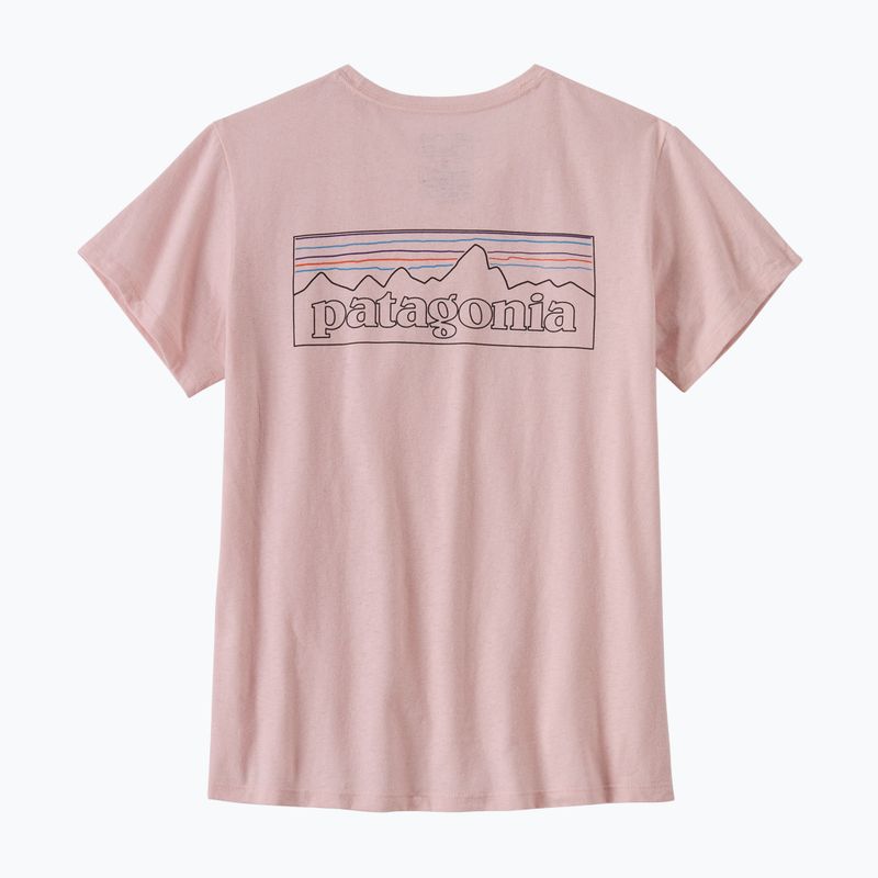 Koszulka damska Patagonia P-6 Logo Responsibili-Tee whisker pink 4