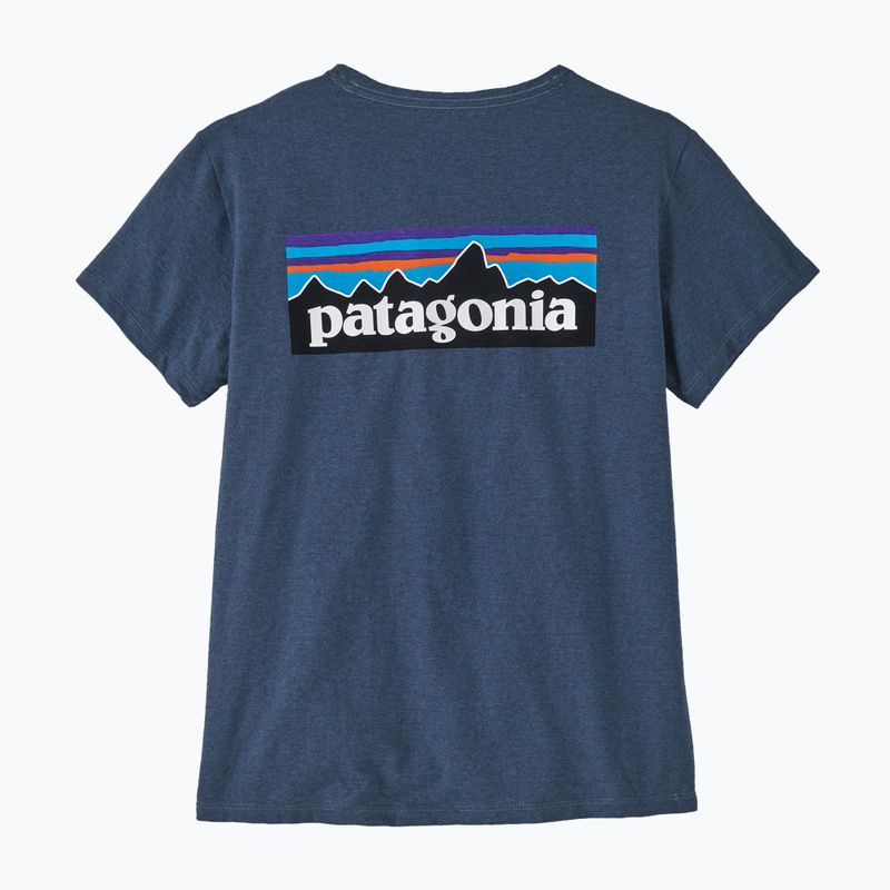 Koszulka damska Patagonia P-6 Logo Responsibili-Tee  utility blue 4