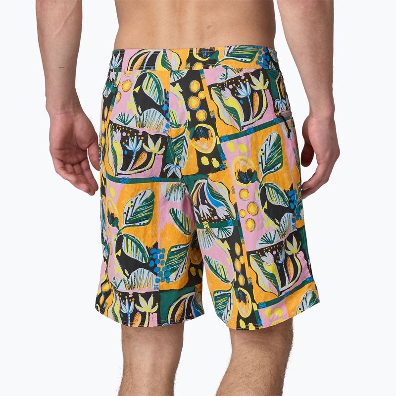 Szorty kąpielowe męskie Patagonia Wavefarer Boardshorts island seeds/milkweed mauve 2