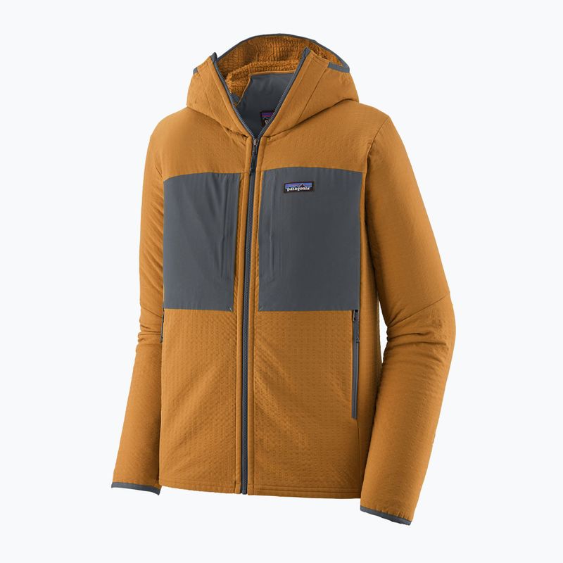 Kurtka softshell męska Patagonia R2 TechFace Hoody raptor brown