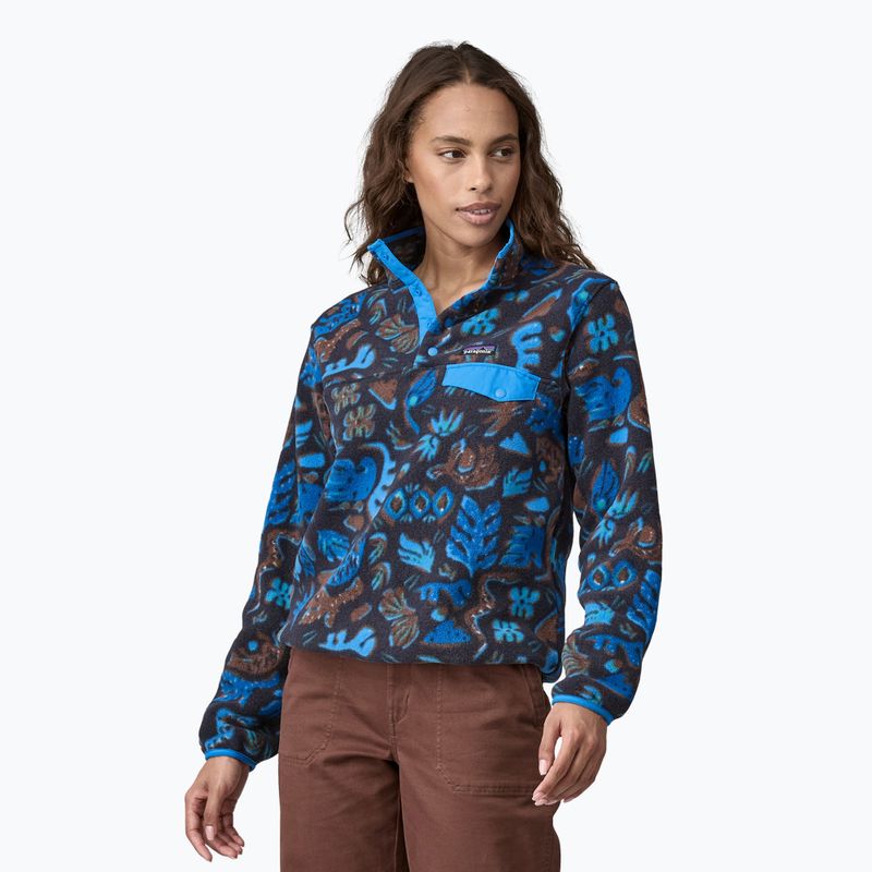 Bluza trekkingowa damska Patagonia LW Synch Snap-T P/O across oceans/pitch blue