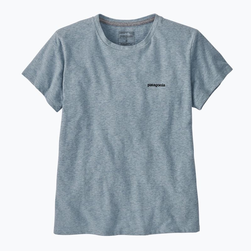 Koszulka damska Patagonia P-6 Logo Responsibili-Tee thermal blue