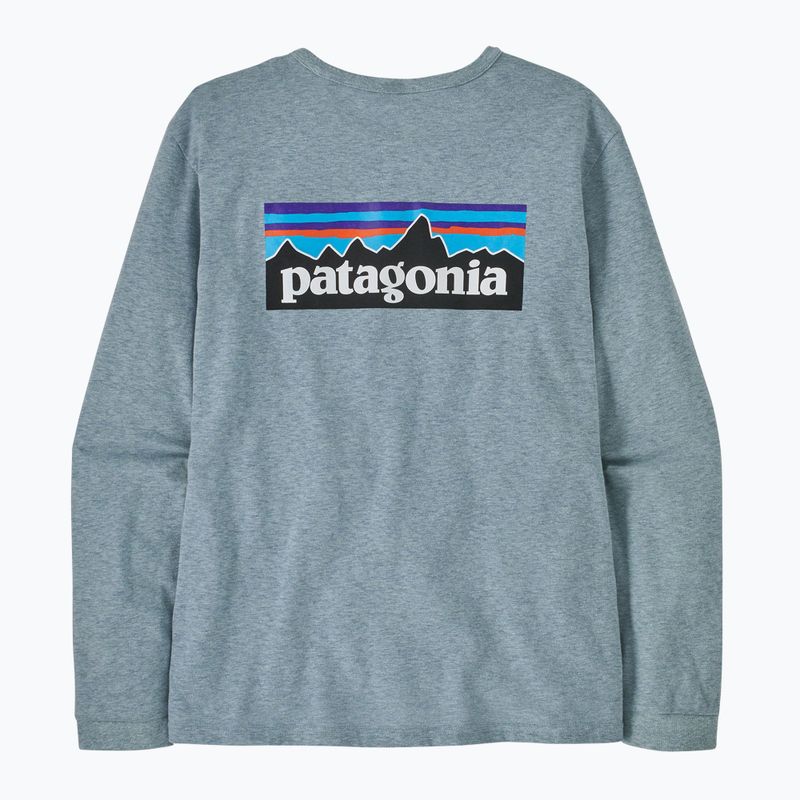 Longsleeve damski Patagonia P-6 Logo Responsibili-Tee thermal blue 4