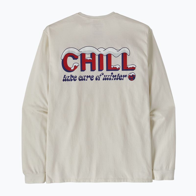 Longsleeve męski Patagonia Chill Responsibili brich white 3