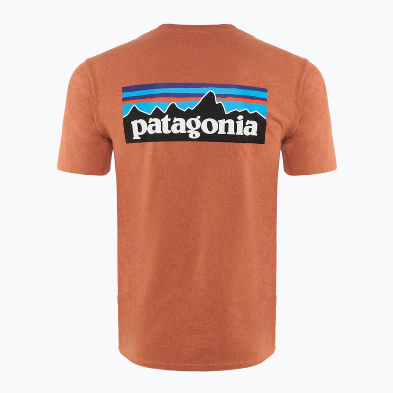 Koszulka trekkingowa męska Patagonia P-6 Logo Responsibili-Tee redtall rust 2