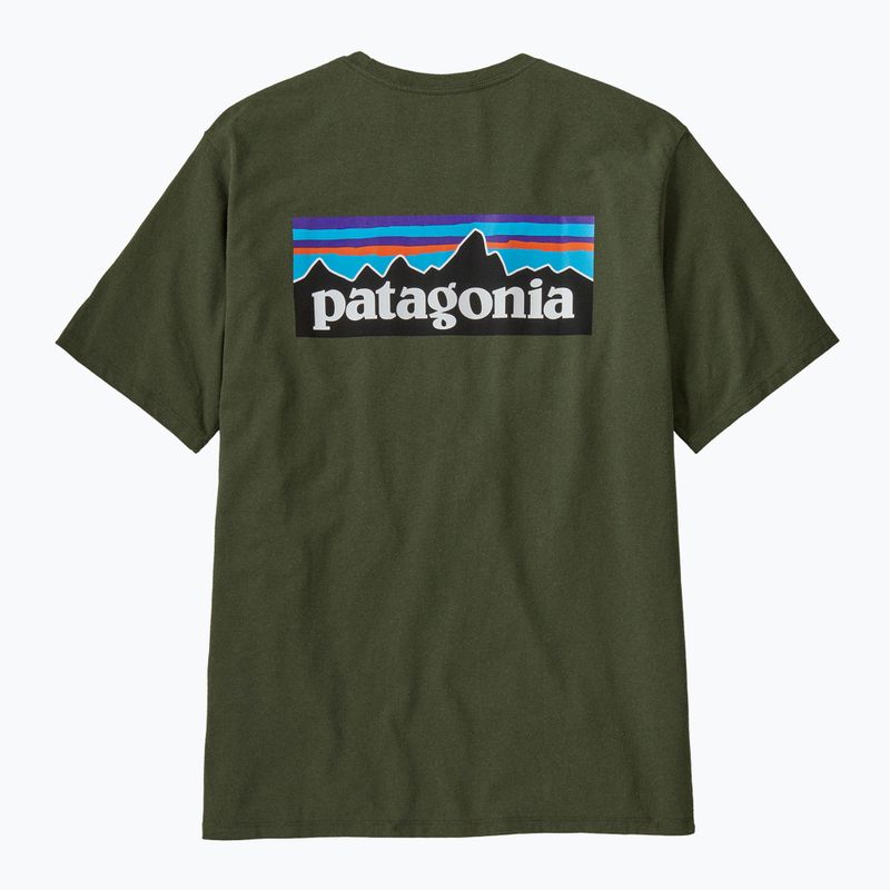 Koszulka męska Patagonia P-6 Logo Responsibili-Tee torrey pine green 3