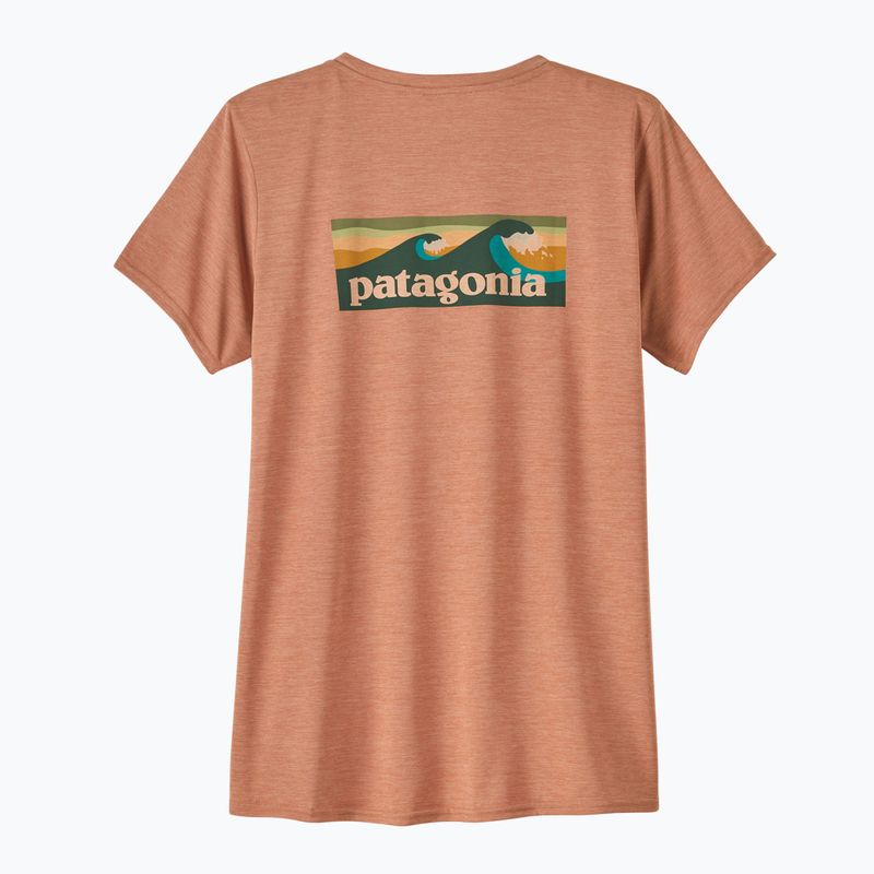 Koszulka damska Patagonia Cap Cool Daily Graphic Shirt Waters boardshort logo/terra pink x-dye 2