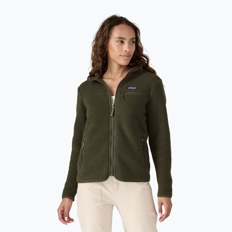 Bluza polarowa damska Patagonia Retro Pile Hoody pine needle green