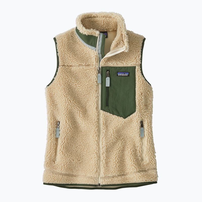 Bezrękawnik damski Patagonia Classic Retro-X dark natural/torrey pine green 3
