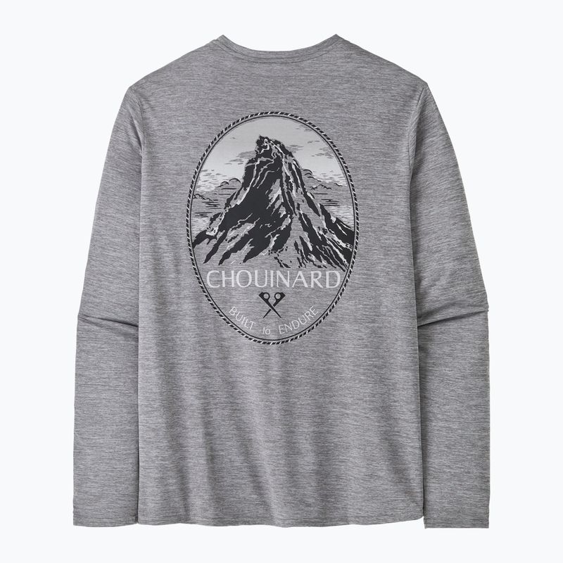 Longsleeve męski Patagonia Cap Cool Daily Graphic Lands chouinard crest/feather grey 5