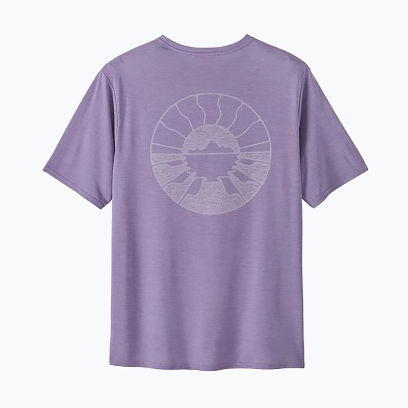Koszulka męska Patagonia Cap Cool Daily Graphic Shirt Waters forgotten island/concrete purple x-dye 2