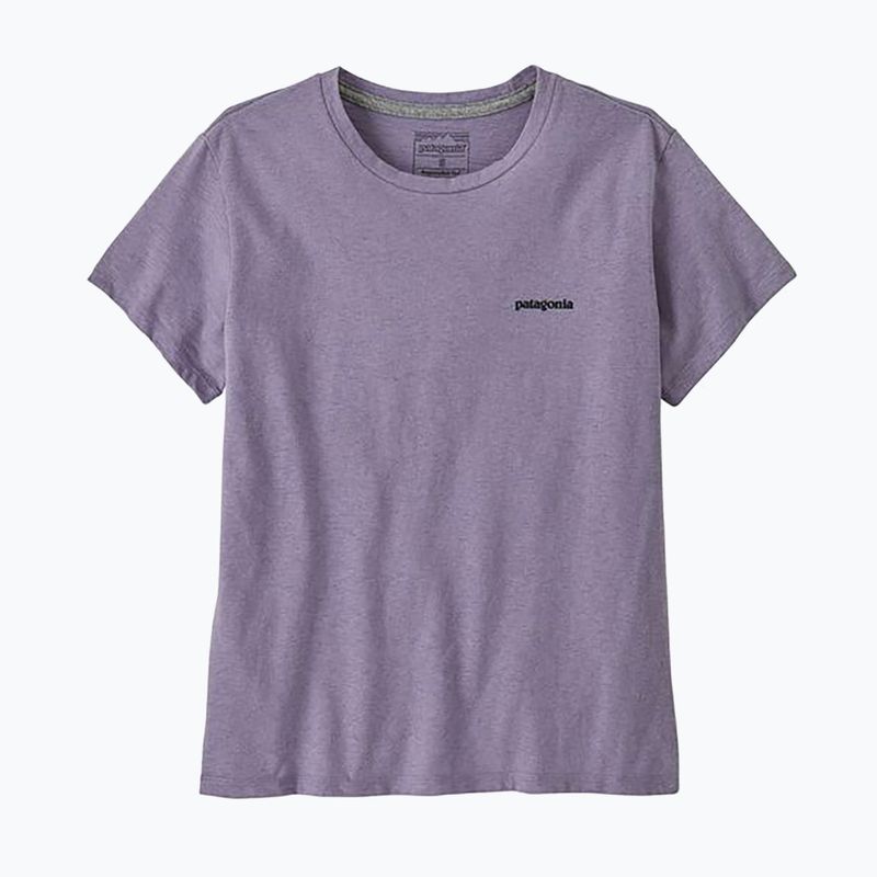 Koszulka damska Patagonia P-6 Logo Responsibili-Tee concrete purple