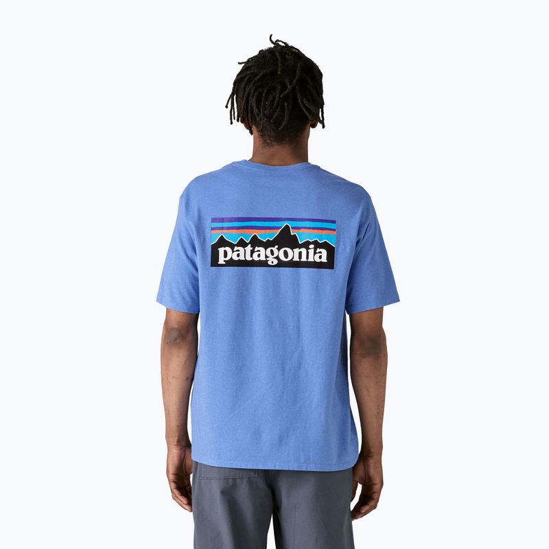 Koszulka męska Patagonia P-6 Logo Responsibili-Tee abundant blue 2