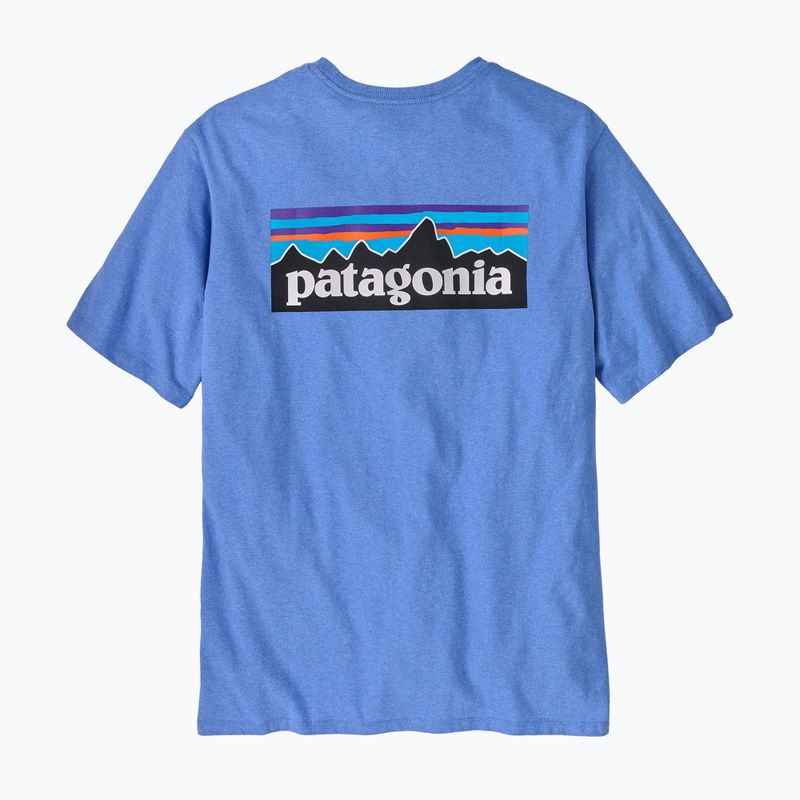 Koszulka męska Patagonia P-6 Logo Responsibili-Tee abundant blue 4
