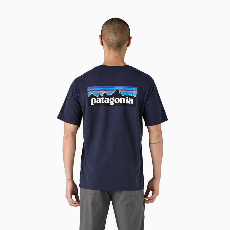 Koszulka męska Patagonia P-6 Logo Responsibili-Tee new navy 2