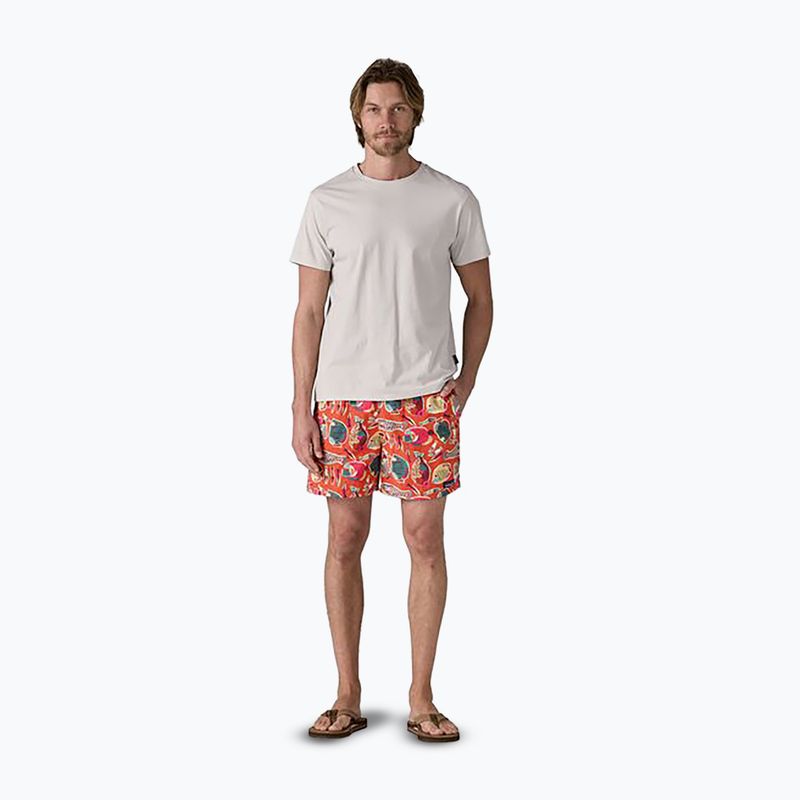 Spodenki męskie Patagonia Baggies 5" wrasse/pollinator orange 2