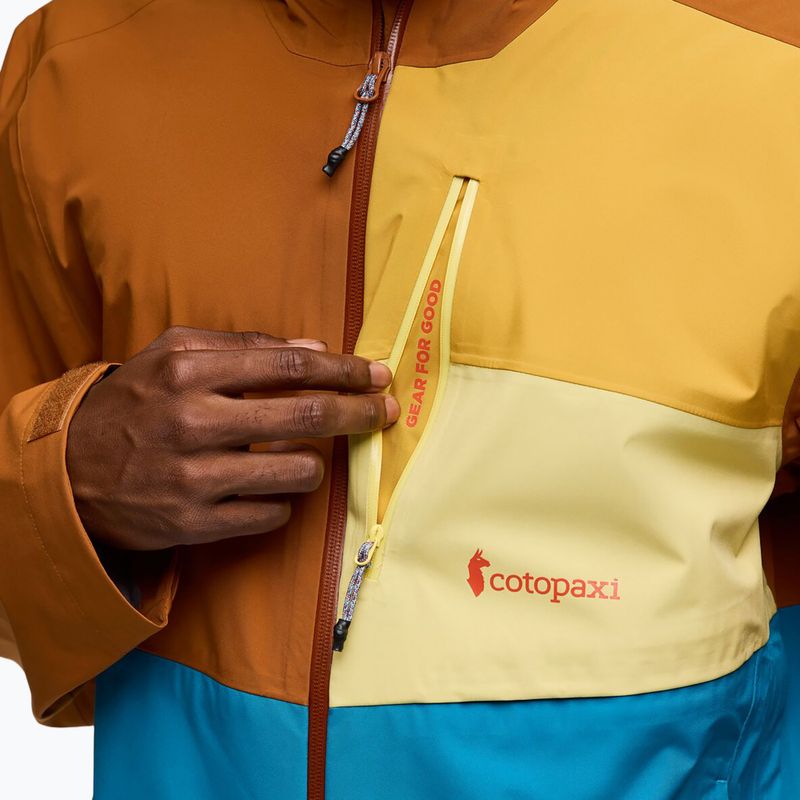 Kurtka przeciwdeszczowa męska Cotopaxi Impermeo 3L Hooded Shell sienna/lake 11