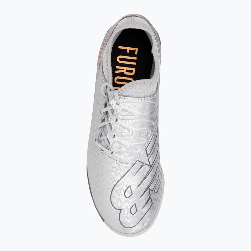 Buty piłkarskie dziecięce New Balance Furon v7 Dispatch JNR TF silver 6