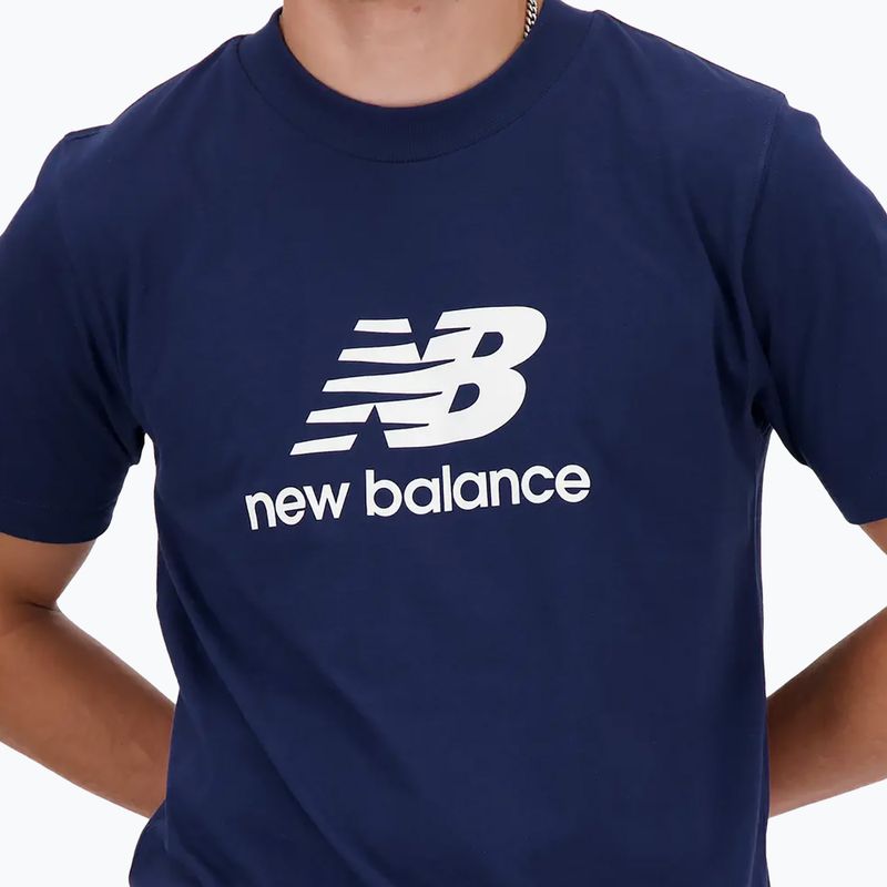 Koszulka męska New Balance Stacked Logo navy 4