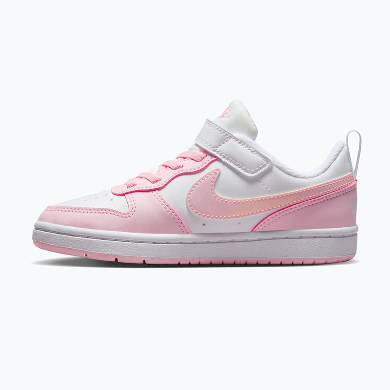 Buty dziecięce Nike Court Borough Low Recraft white/pink foam 2