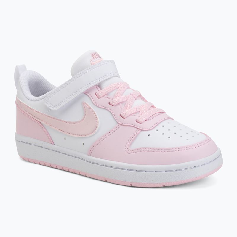 Buty dziecięce Nike Court Borough Low Recraft white/pink foam