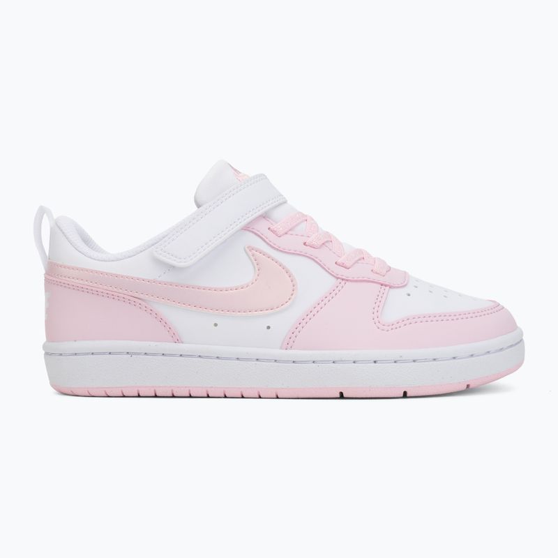 Buty dziecięce Nike Court Borough Low Recraft white/pink foam 2