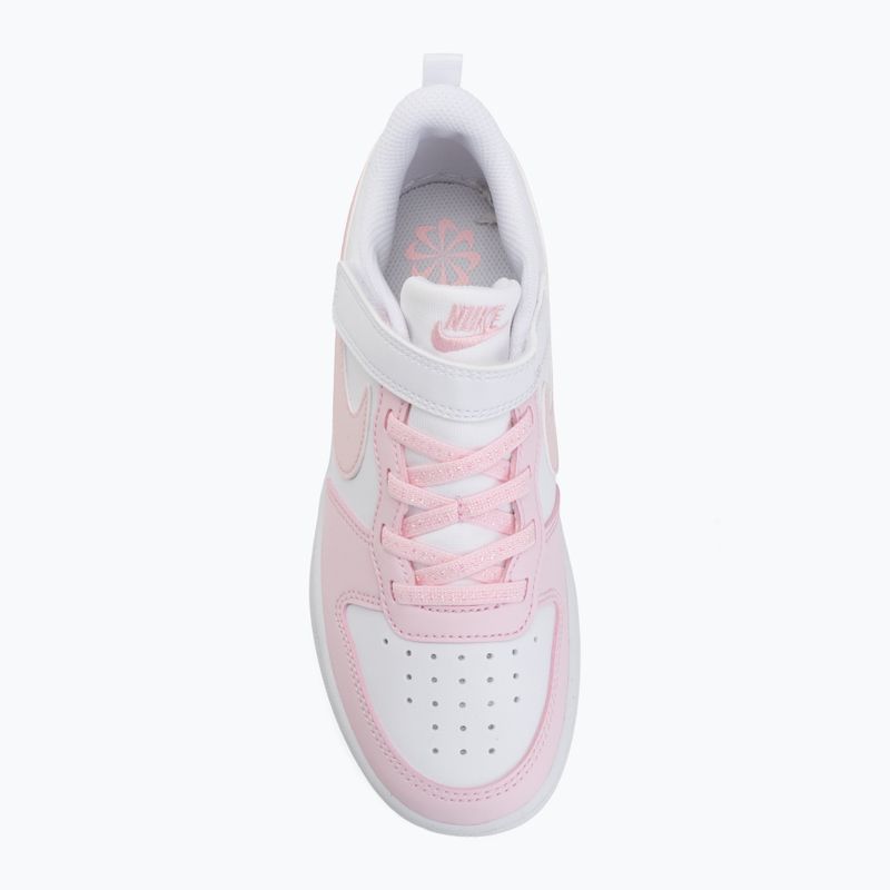 Buty dziecięce Nike Court Borough Low Recraft white/pink foam 5