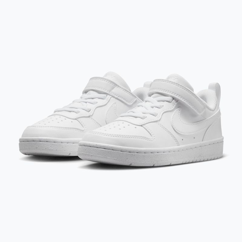 Buty dziecięce Nike Court Borough Low Recraft white/white/white 3