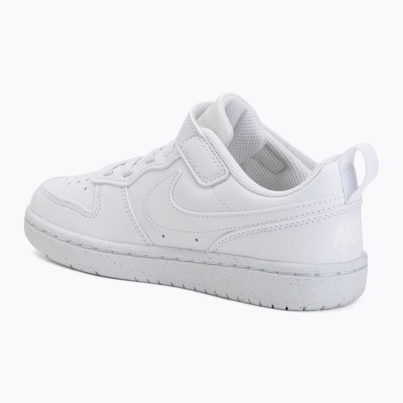 Buty dziecięce Nike Court Borough Low Recraft white/white/white 3