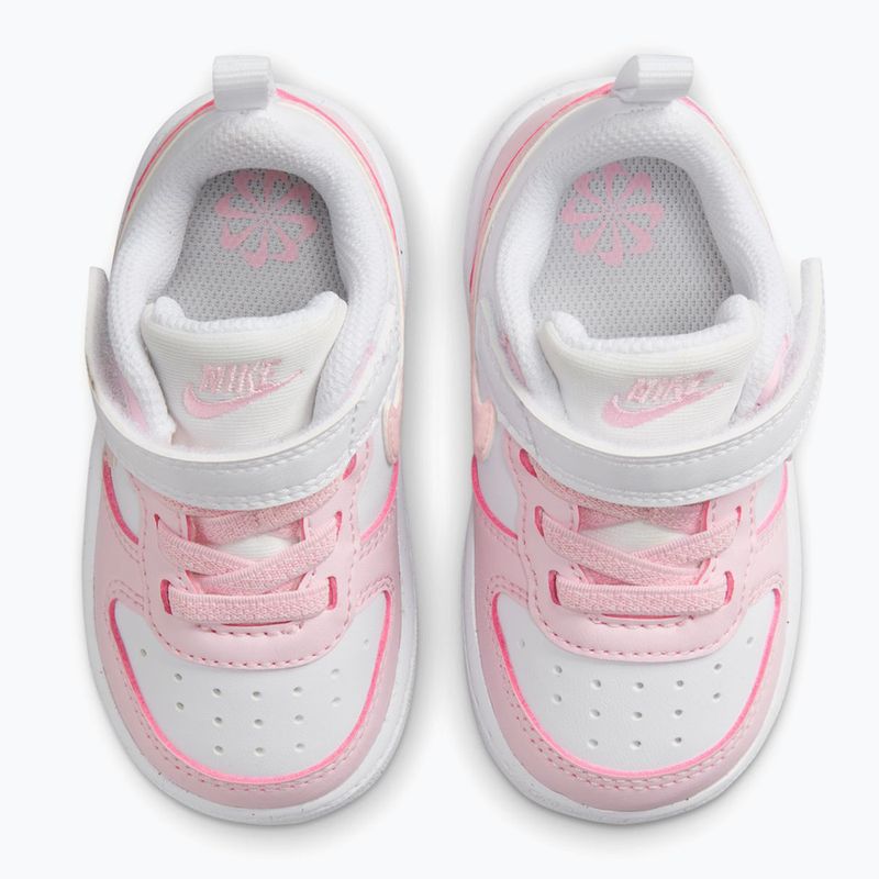 Buty dziecięce Nike Court Borough Low Recraft white/pink foam 4