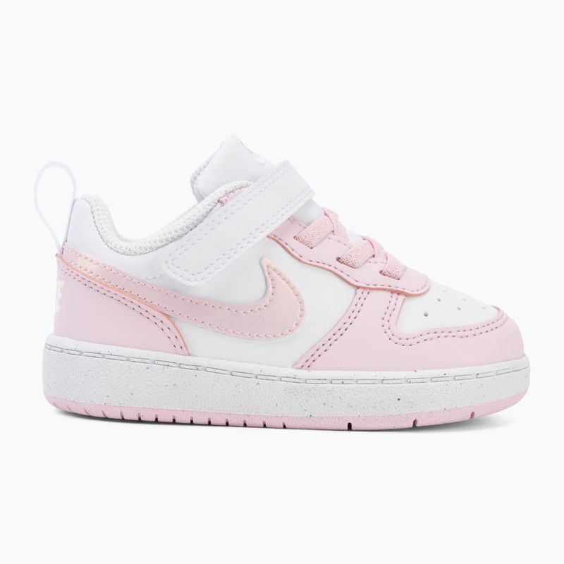 Buty dziecięce Nike Court Borough Low Recraft white/pink foam 2