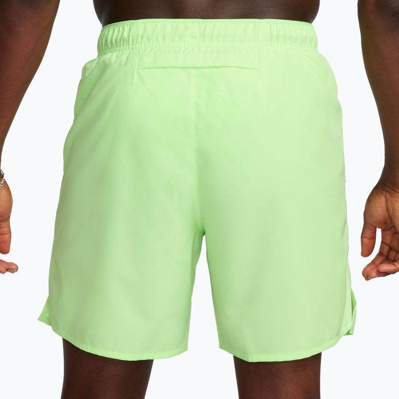 Spodenki męskie Nike Dri-Fit Challenger 7" Brief-Lined lime blast/lime blast 3