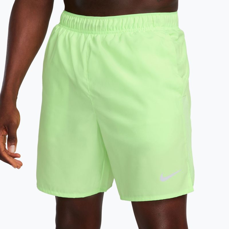 Spodenki męskie Nike Dri-Fit Challenger 7" Brief-Lined lime blast/lime blast 4