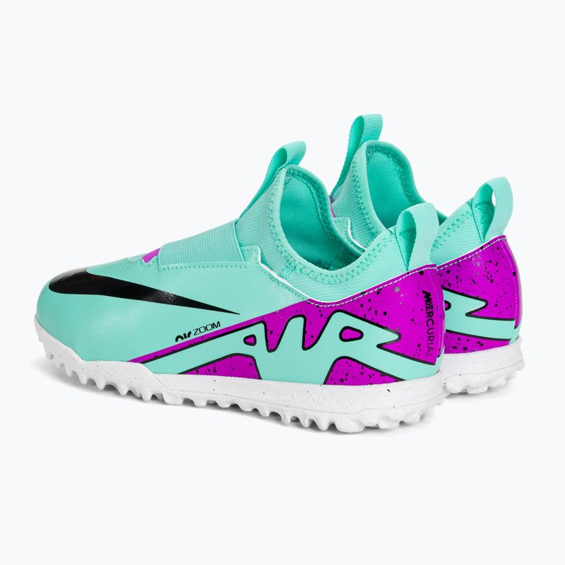 Buty piłkarskie dziecięce Nike Jr Mercurial Vapor 15 Academy TF hyper turquoise/black/ white/fuchsia dream 3