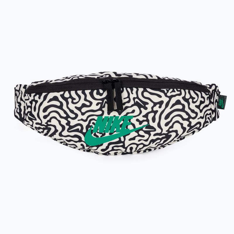 Saszetka nerka Nike Heritage Waistpack 3 l black/coconut milk/stadium green