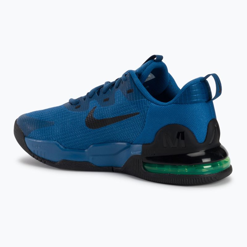 Buty treningowe męskie Nike Air Max Alpha Trainer court blue/green strike/black 3