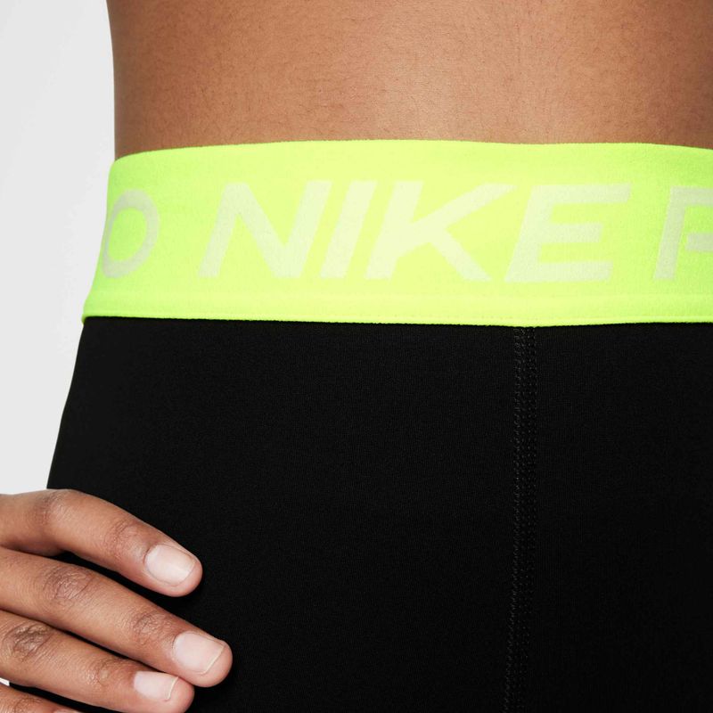 Legginsy dziecięce Nike Pro Dri-FIT comet black/volt/white 4