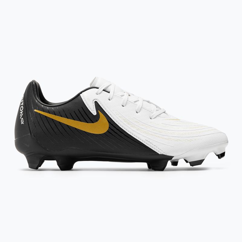 Buty piłkarskie Nike Phantom GX II Academy FG/MG white / metallic gold coin / black 2