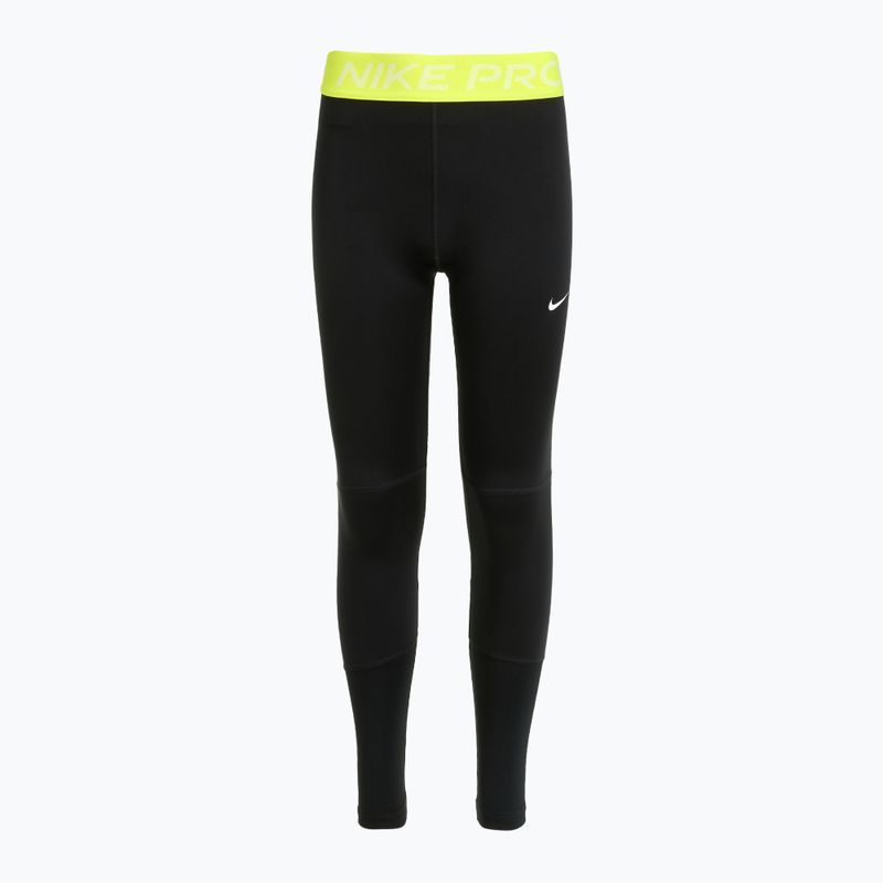 Legginsy dziecięce Nike Pro Dri-FIT comet black/volt/white 6