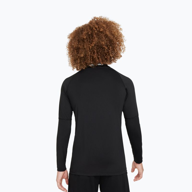 Longsleeve dziecięcy Nike Pro Dri-Fit black/white 3