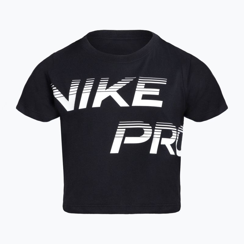 Koszulka dziecięca Nike Pro Dri-Fit Cropped black