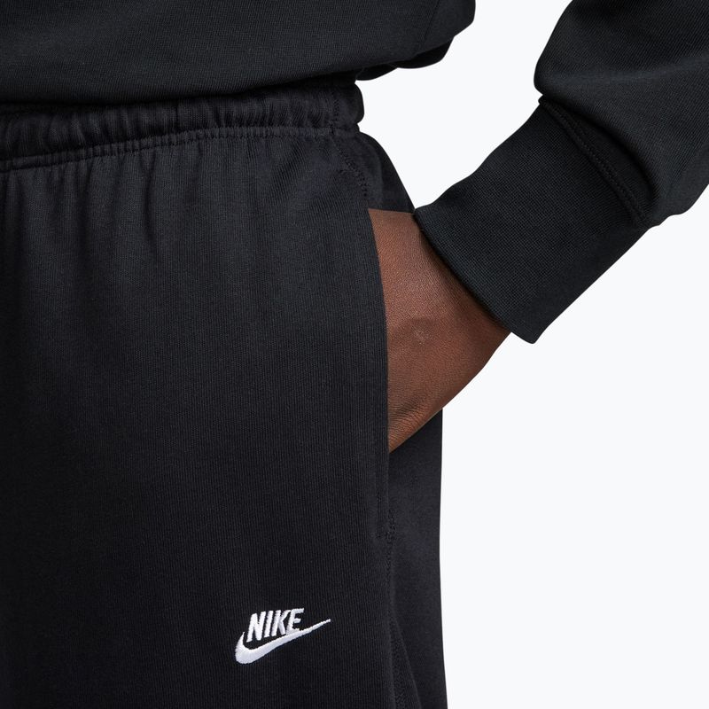 Spodnie męskie Nike Sportswear Club Knit Open-Hem black/white 4