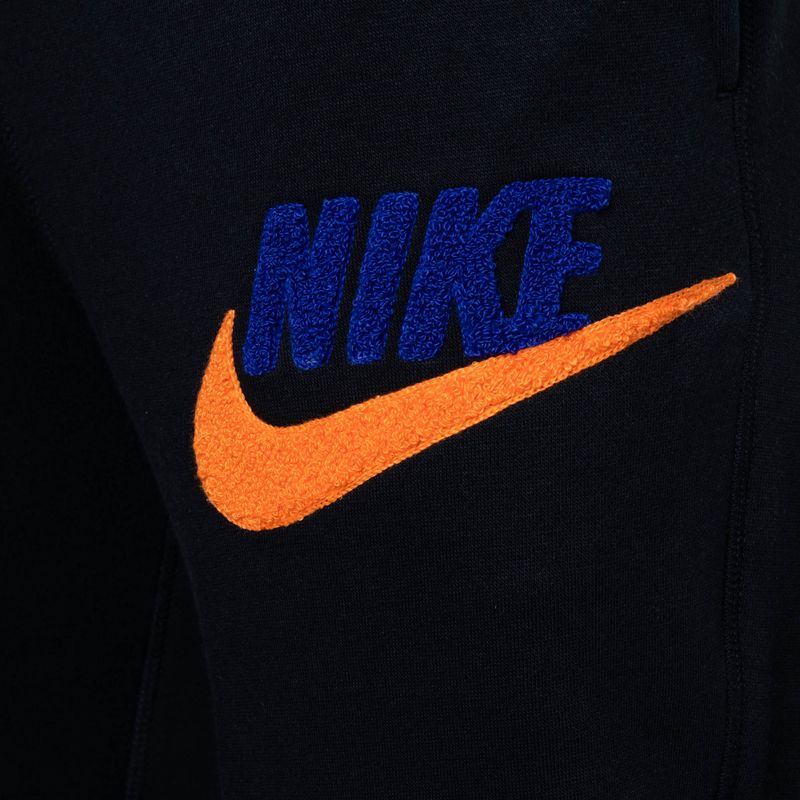 Spodnie męskie Nike Club Fleece Joggers black/black/safety orange 3